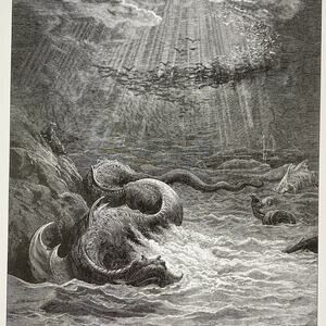 Gustave Dore, Paradise Lost, Reptile, Monsters, Print, Art, ~ 240707-WH 292